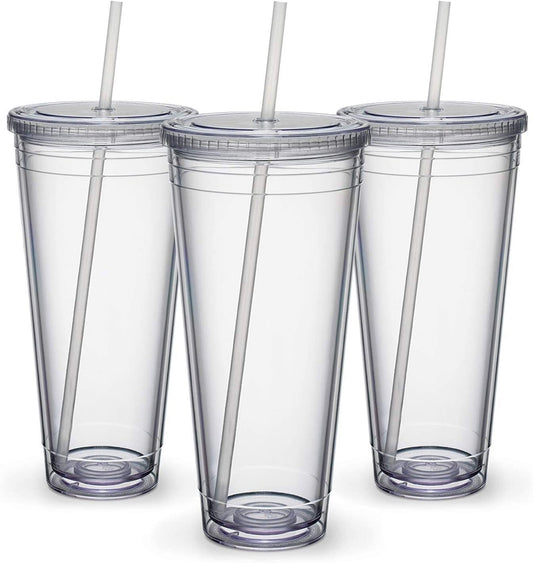 32oz Clear Double Walled Tumbler