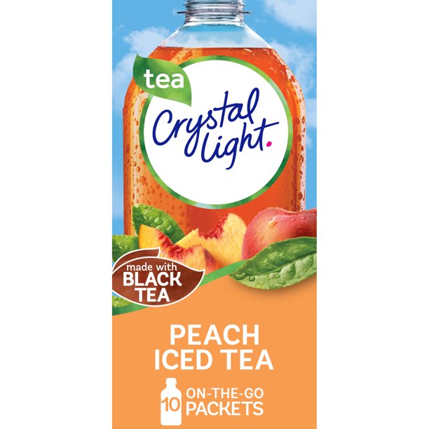 Crystal Light Peach Iced Tea Drink Mix Single Packet