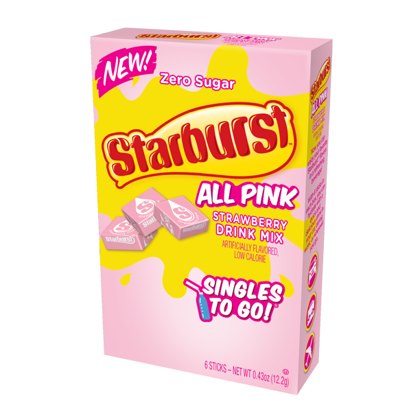 Starburst All Pink Drink Mix Single Packet